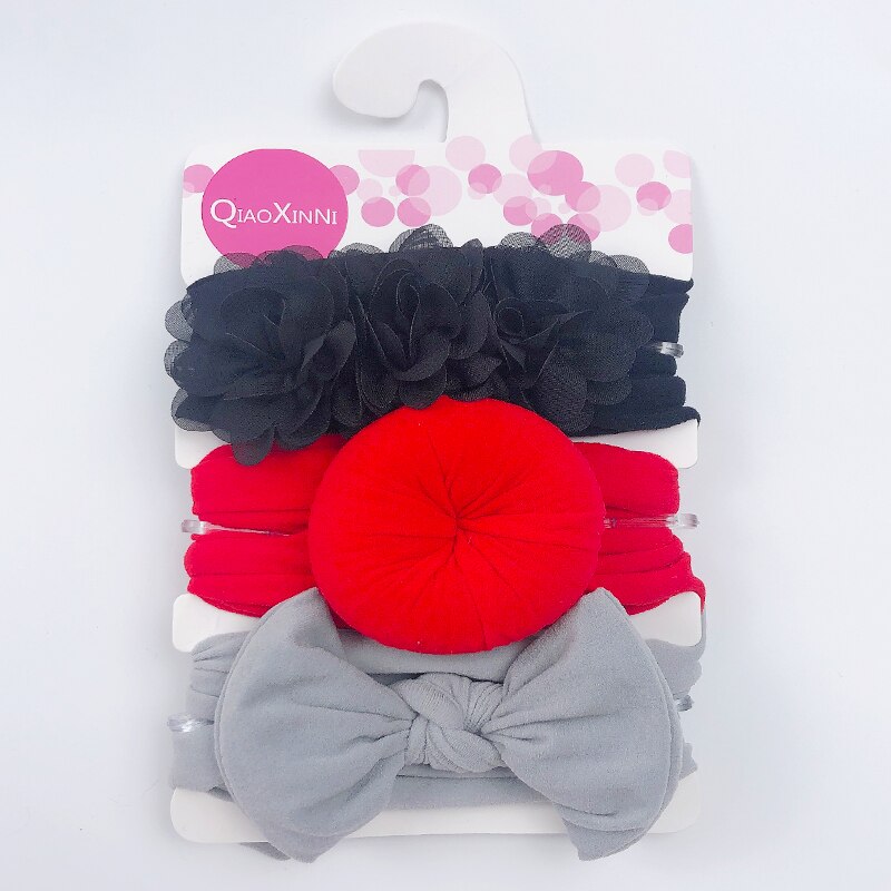 Elastic Baby Headband Set (3 Pcs)